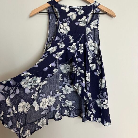 Peach Love Floral Ruffle Hem Tank - Picture 6 of 6